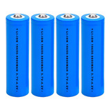Kit 4 Baterias 18650 9800mah 4.2v Recarregáveis Para Rádios
