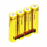 Kit 4 Baterias 18650 Gold 5200mah 3 7v Lanterna Tática Led