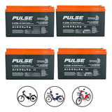 Kit 4 Baterias Nicoll 12v 15ah Ciclo Profundo Bike Elétrica