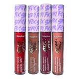 Kit 4 Batons Ruby Rose Stay Fix Líquido Matte Longa Duração