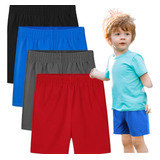 Kit 4 Bermuda Infantil Menino Masculin Moletom Short Basico