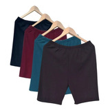 Kit 4 Bermudas Feminina