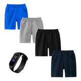 Kit 4 Bermudas Juvenil