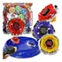 Kit 4 Beyblade Metal Led + 2 Lançadores + Arena Com Luz Pião