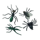 Kit 4 Bichos De Borracha Para Halloween Decoração Pegadinhas