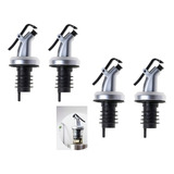 Kit 4 Bico Dosador Para Garrafa De Vinagre Azeite Galheteiro