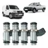 Kit 4 Bicos Injetores Palio Doblo Siena Brava 1.6 2000 2003