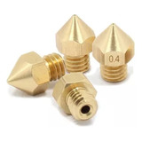 Kit 4 Bicos Nozzle 0 4 1 75mm Mk10 Impressora 3d