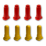 Kit 4 Bicos Vermelhos E 4 Bicos Amarelos Alimentador Baspan