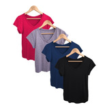 Kit 4 Blusa Camiseta