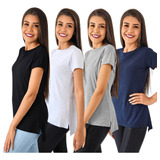 Kit 4 Blusa Camiseta