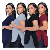 Kit 4 Blusa Feminina