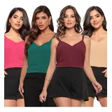 Kit 4 Blusa Regata