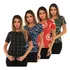 Kit 4 Blusa T-shirt Feminina Estampada Blusinha Baby Look