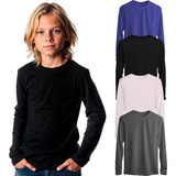 Kit 4 Blusa Térmica Peluciada Frio Intenso Camisa 4 Ate 16