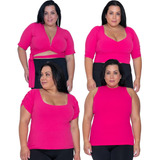 Kit 4 Blusas Feminina