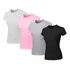 Kit 4 Blusas Feminina Tshirt Algodão Camiseta Baby Look