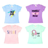 Kit 4 Blusas Infantil