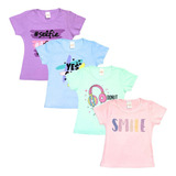 Kit 4 Blusas Menina