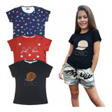 Kit 4 Blusinhas T