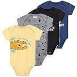 Kit 4 Body Manga Curta Roupa Infantil Bebê Recem Nascido A 12 Meses Inverno Verão Estampado Menino G 6 9M 