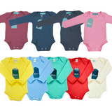 Kit 4 Bodys Lisos Infantil Bebê Roupa Menino Menina
