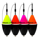 Kit 4 Boias Cevadeira Robusta 65g Várias Cores Jrpesca