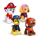 Kit 4 Bonecos Pelúcia Patrulha Canina Coleção Brinquedo Ful
