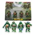Kit 4 Bonecos Tartarugas Ninjas+ Acessórios 12 Cm Articulado