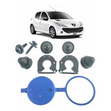 Kit 4 Borrachas 2 Suporte Radiador Peugeot 207 208 407 508