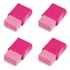 Kit 4 Borrachas Faber Castell Fc Max Rosa Com Capa Protetora