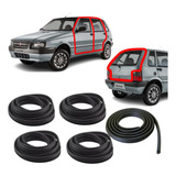 Kit 4 Borrachas Portas E Mala Fiat Uno Mille Way Fire 2011