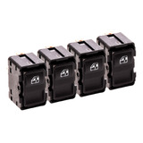 Kit 4 Botões Do Vidro Eletrico Caravan Monza Opala Kostal