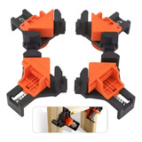 Kit 4 Braçadeira Sargento Angular 90 Grampo Carpinteiro