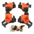 Kit 4 Braçadeira Sargento Angular 90  Marceneiro