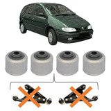 Kit 4 Bucha Bandeja Balança Megane Scenic 1997 2006