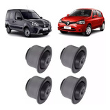 Kit 4 Buchas Bandeja Suspensão Dianteira Renault Clio Kangoo