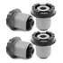 Kit 4 Buchas Do Eixo Quadro Traseiro Peugeot 206   207