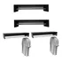 Kit 4 Cabideiro De Parede Industrial   Branco Preto
