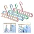 Kit 4 Cabides Magico 9 Furos Multi-dobrável Organizador