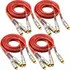 Kit 4 Cabos Rca 1 Metro Techone Blindado Vermelho