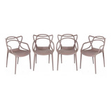 Kit 4 Cadeiras Allegra Jantar Varanda Resistente Fendi Full