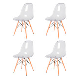 Kit 4 Cadeiras Charles Eames Eiffel