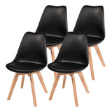 Kit 4 Cadeiras Charles Eames Leda