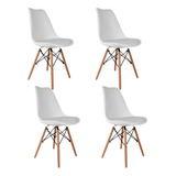 Kit 4 Cadeiras De Jantar Eames