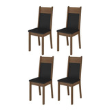 Kit 4 Cadeiras Rustic