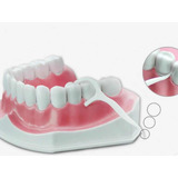 Kit 4 Caixas 200un Hastes Flosser Fio Dental Palitos Dentes