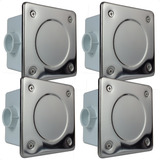 Kit 4 Caixas De Passagem Com Prolongador Para Leds Piscina