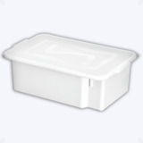 Kit 4 Caixas Organizadoras Bandeja Multiuso Tampa Branca 12l