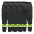 Kit 4 Calças De Uniforme Profissional Em Brim Com Faixa
